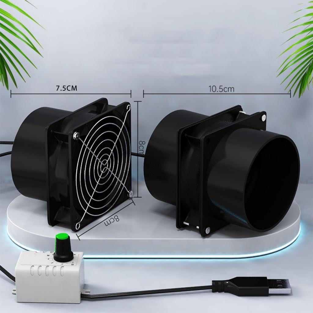 Merishopp Exhaust Fan Yacht Energy Saving Portable Ventilator for Window Toilets Attic Single Fan 2