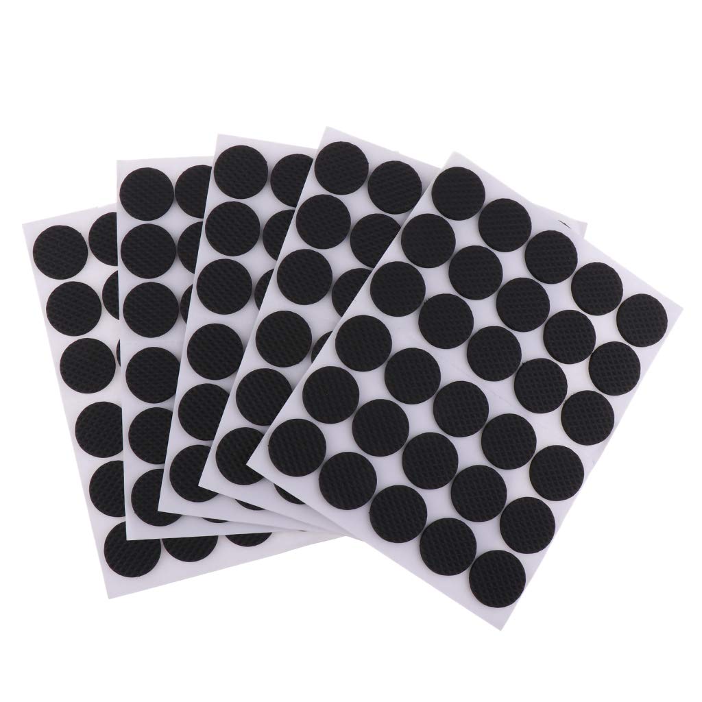 Juego de 10 hojas de fieltro para sillas, muebles, protector de suelo, 28 x 28 mm, círculo