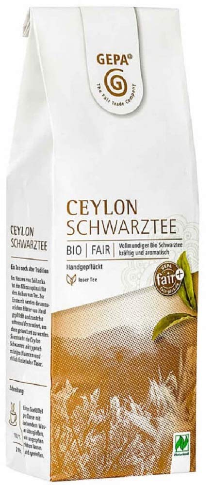 Gepa Bio Schwarztee Ceylon - Lose - 1 Karton ( 5 x 100g )