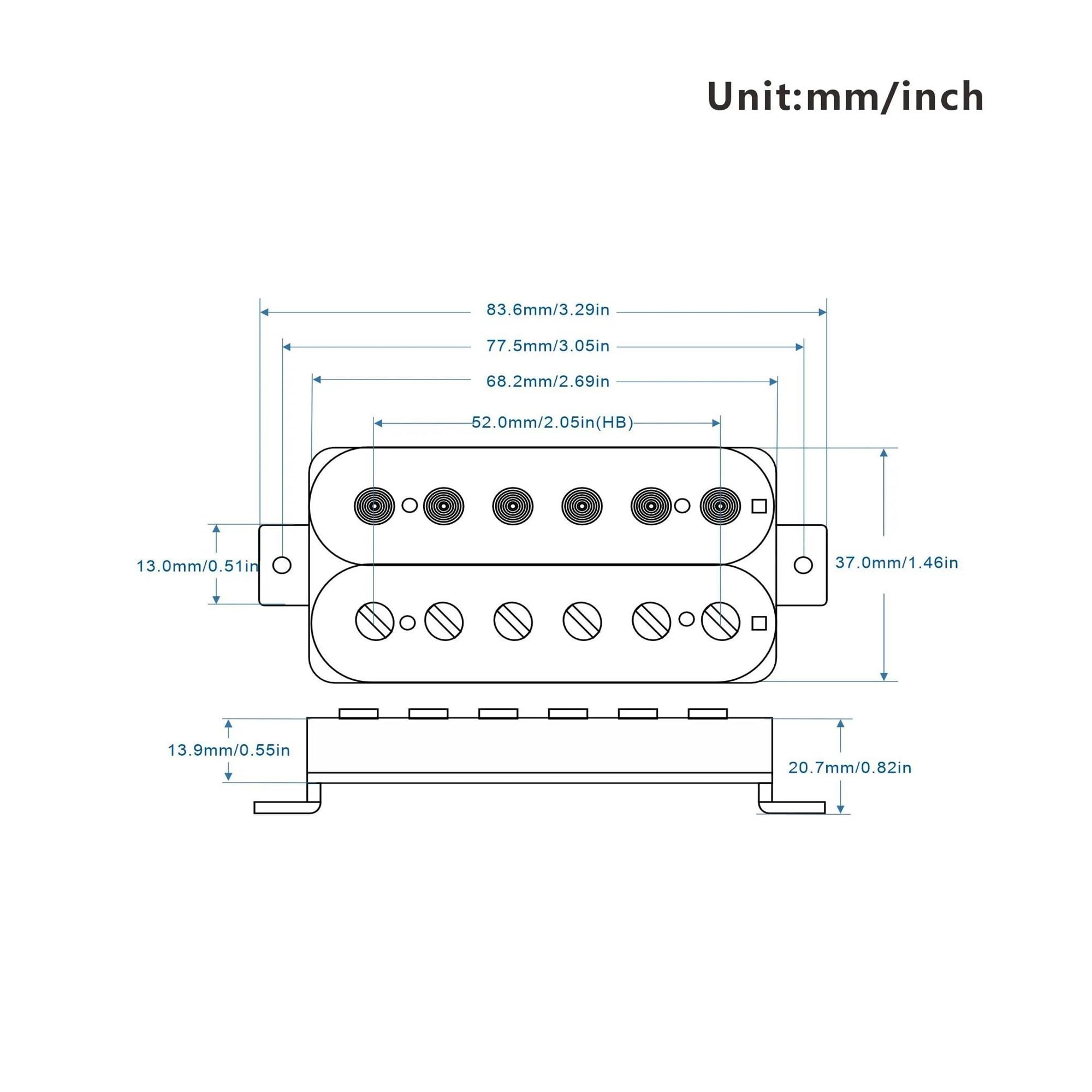 3 Częściowy Biały Zestaw Przetworników Alnico 5 Mini Dual Track Hue Coil Do Gitar Elektrycznych SSH HSS ST Przetwornik Do Gitary Elektrycznej
