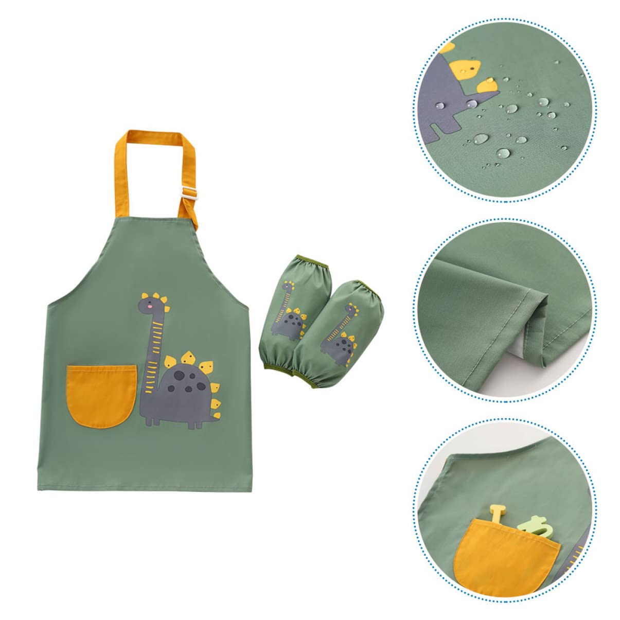 TOYANDONA 3sets Grembiule Per Ragazzo Ragazza Con Design Cartoon Con Tasca Per Pittura e Attività Creative Anni