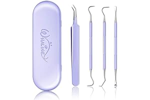 Whaline Purple Tools 4 Pieces Precision Stainless Steel Cricut Weeder Tool with...