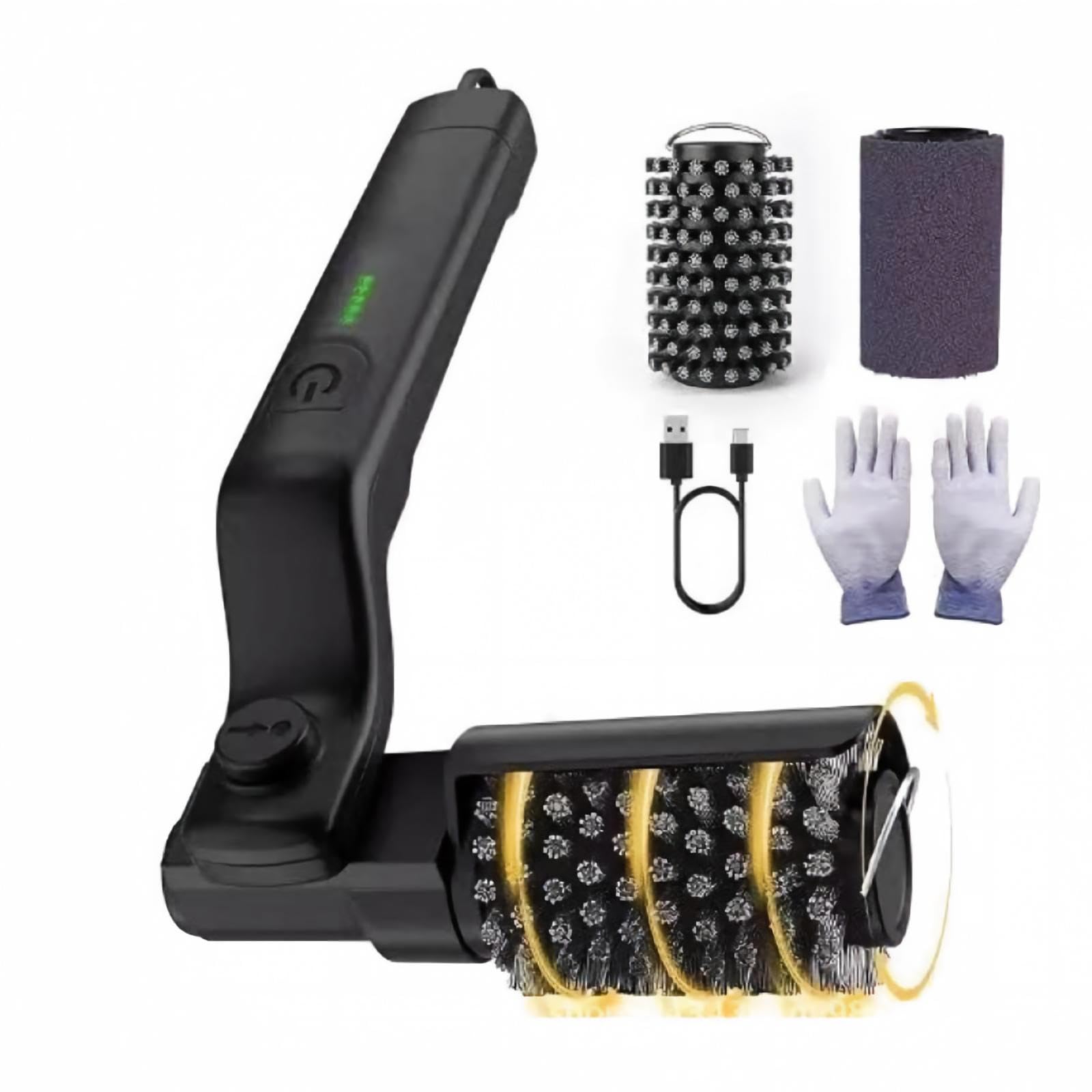 GrillWizz Grillbürste Elektrisch – Kabelloser Hochleistungs-Grillreiniger | Edelstahlborsten, USB-C wiederaufladbar, sicher für Gas-, Kohle- & Pelletgrills, schnell & effektiv