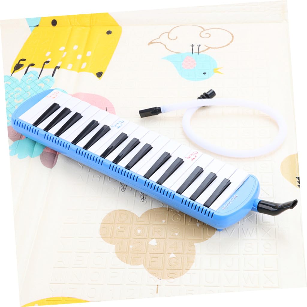 Mélodica 32 Touches Instrument de Musique pour Débutants avec Embouchures | Tube Long et Embouchure Courte, Plastique, Format Compact pour Performance et Déplacement