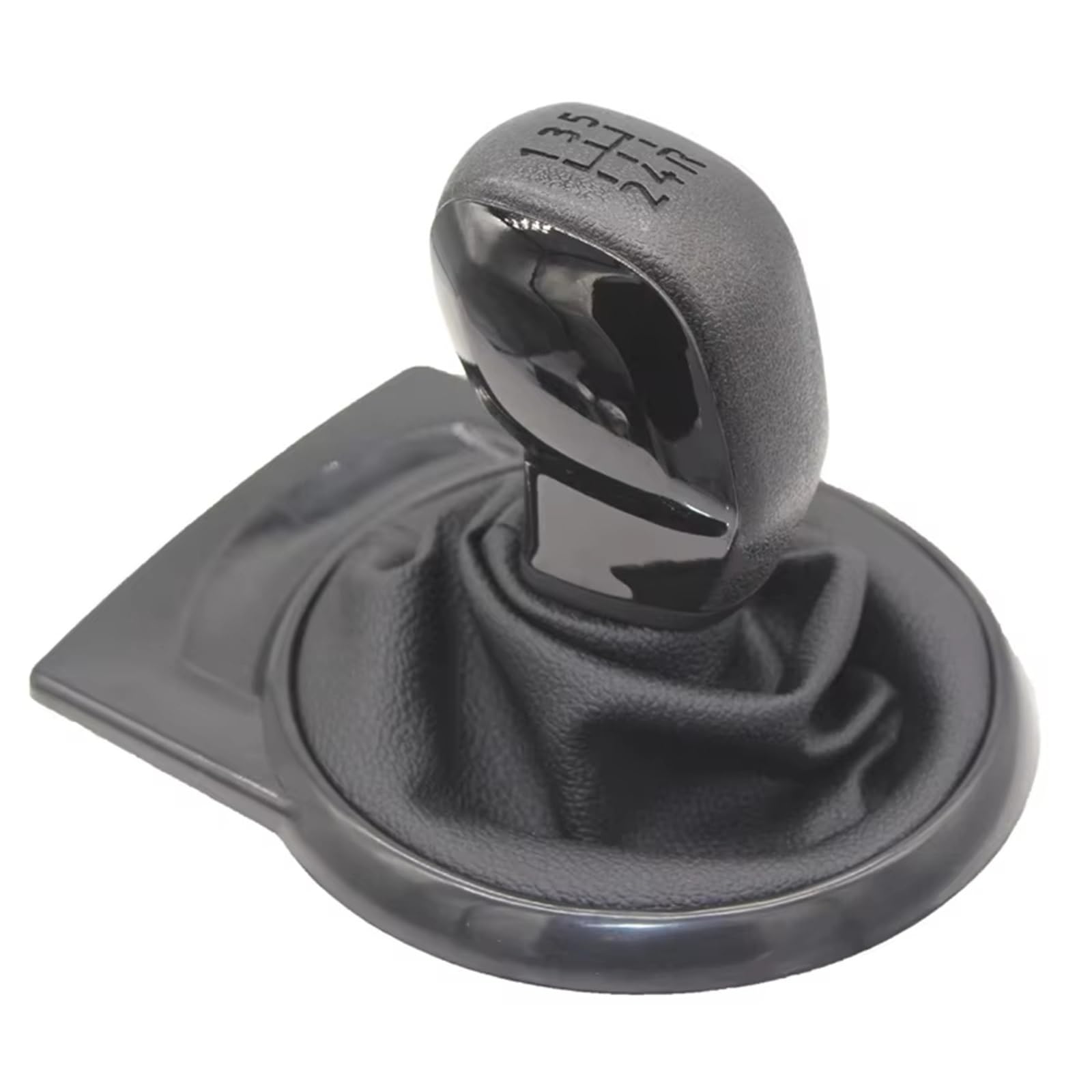 EFDDTBHE Compatible with Citroen for C4 MK1 2004 2005 2006 2007 2008 5 Speed Gear Shift Knob Gaiter Boot Cover Case Shifter Handle(Black)