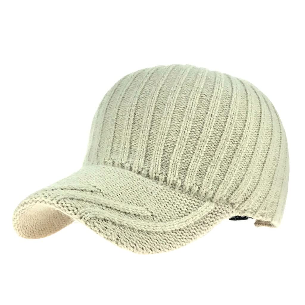 Cappello da Baseball Lavorato a Maglia Cappello Casual Cappelli Casual Hip Hop Baseball Caps Coreano Uomo Cappello Invernale Femmina(3-Pack)
