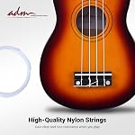 Ukulélé Soprano ADM pour Débutants 21 pouces en Bois Hawaïen Kit pour Enfants Adultes Étudiants Starter Pack Professionnel avec Cours Gratuits, Sac de Gig, Sangle, Accordeur, Médiator, Coucher de Soleil