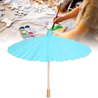 Paraguas de Papel Colorido para Manualidades, Pintura Artesanal para Niños, Material de Decoración a Mano para Guardería, Amarillo, Rojo, Azul, Verde, Nuevo (Blue)