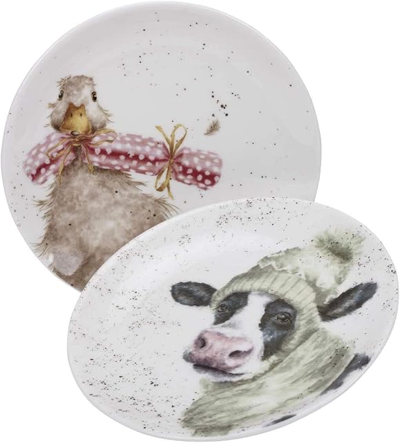 Portmeirion Home & Gifts WNB3994-XW Plates, Multi-Coloured