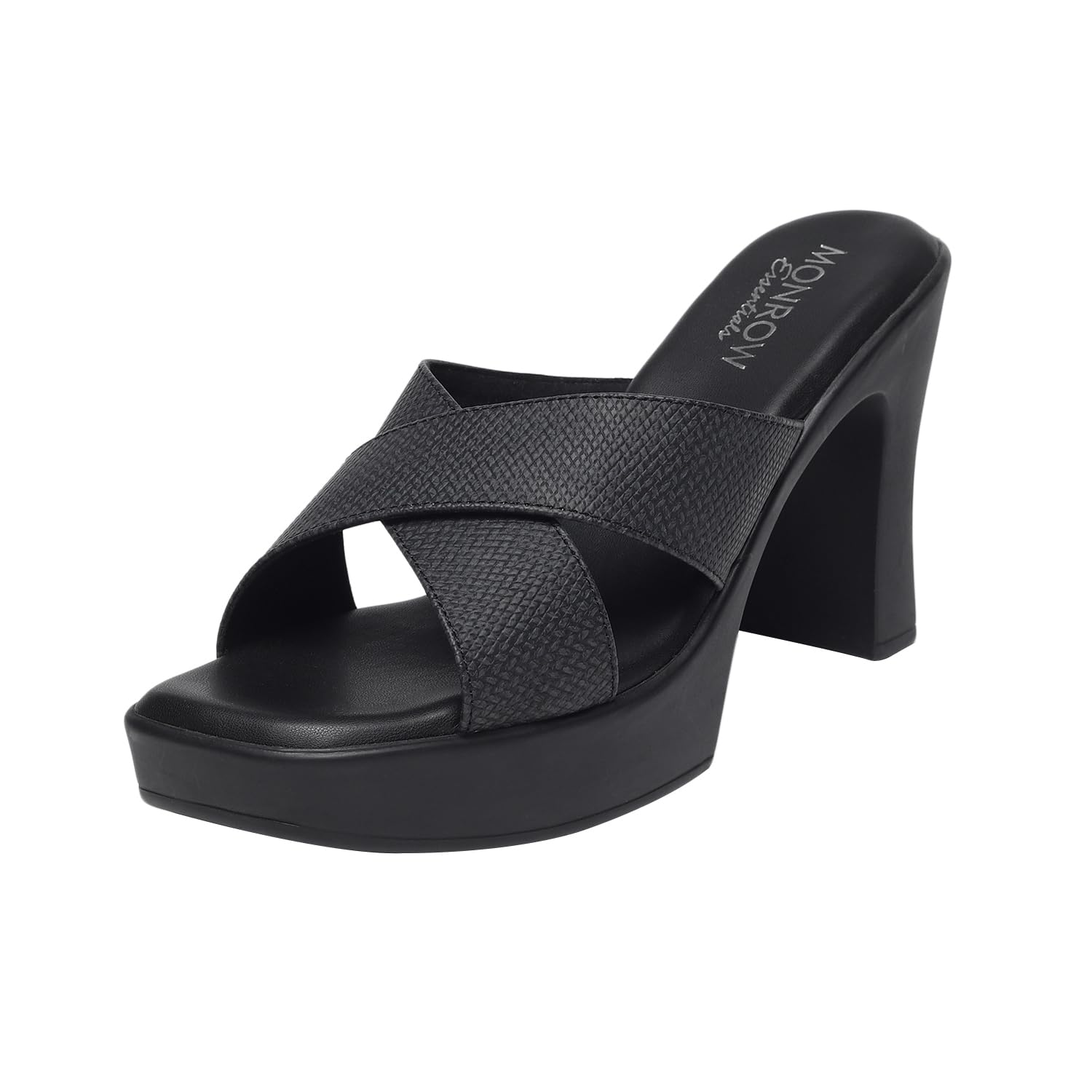 monrow Fancy and Stylish Trendy and Lightweight Casual Regularwear Vegan Platform Heels For Women and Girls-picture-8
