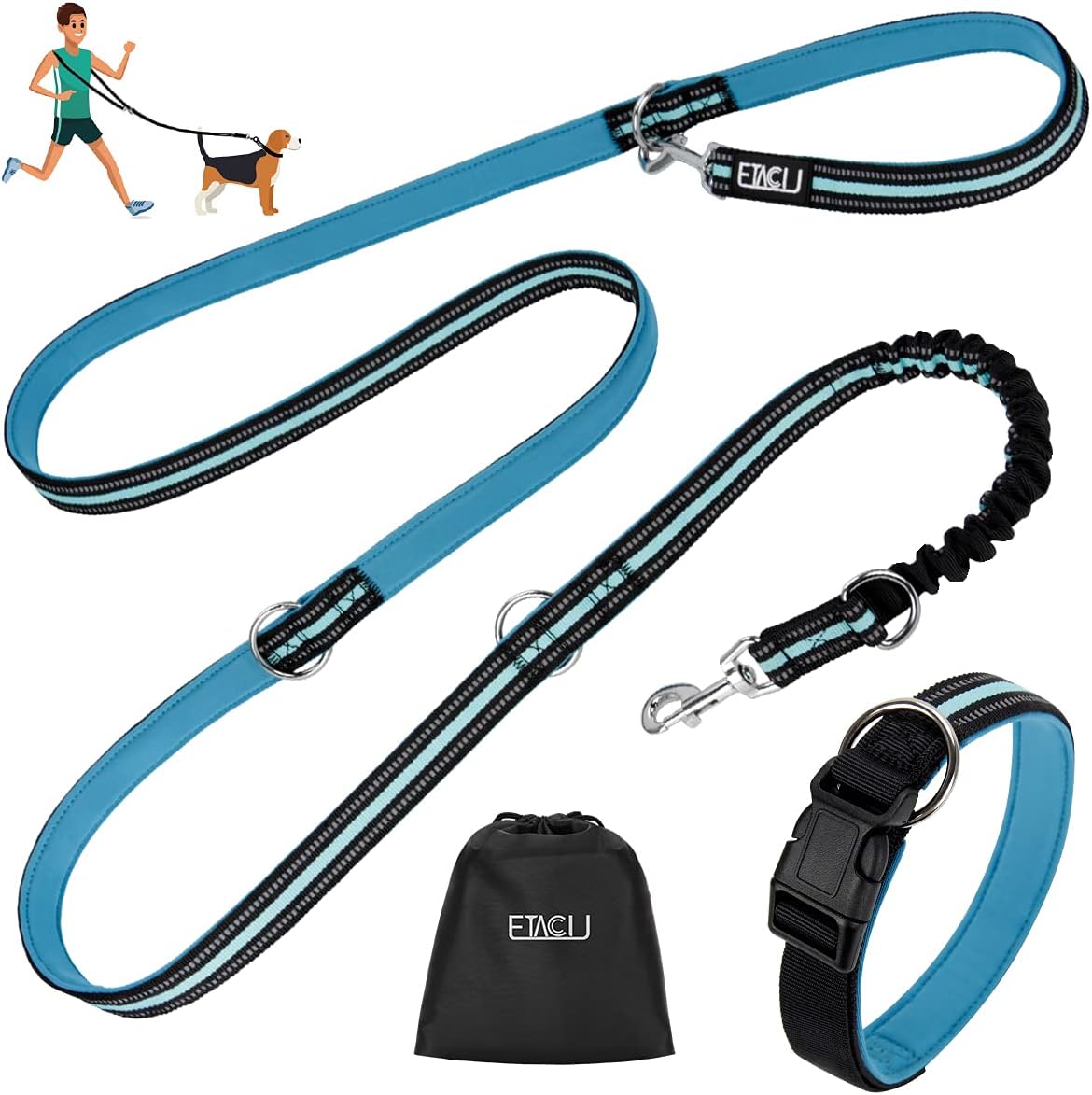 Waist Belt with Lead for MediumSized and Large Dogs Amazon.co.uk Pet Supplies