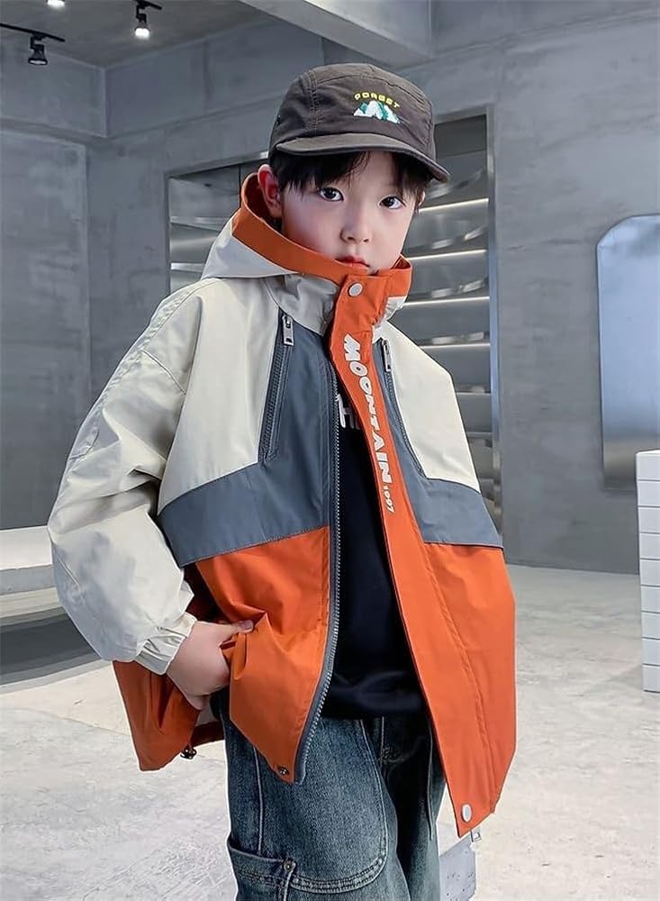 Amazon | [KOSIKINI] スプリングコート 男の子 マウンテンパーカー