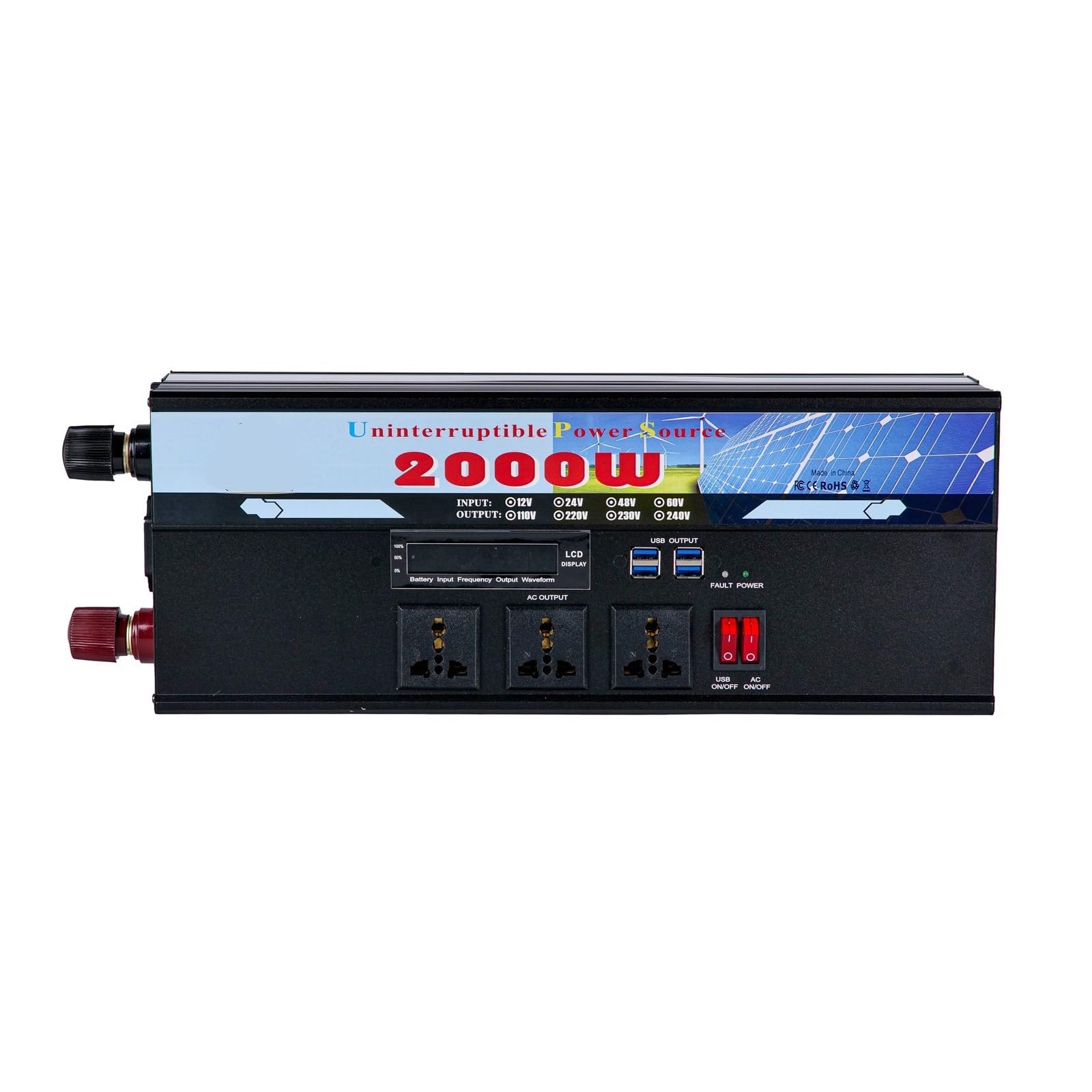 Convertisseur de puissance multifunction 2000W pour vos sorties nature et le camping