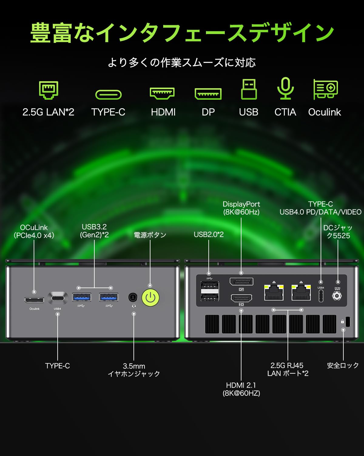 GMKtec Nucbox M7 ミニPC 16GB+512GB GMKtec CS-GNBM7 Nucbox M7 Mini PC (AMD Ryzen 7 6850H / 16GB