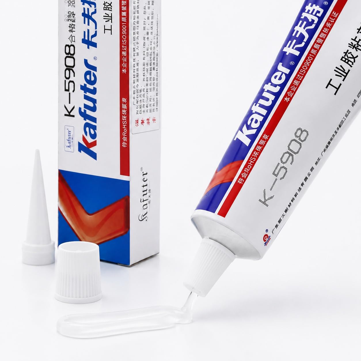 VIDOO Kafuter K-5908 Przezroczysty Płynny Silikon, Cienkowarstwowa Matryca Zalewowa PCB Odporna na Koronę do Wyświetlaczy Optoelektronicznych - 300ml