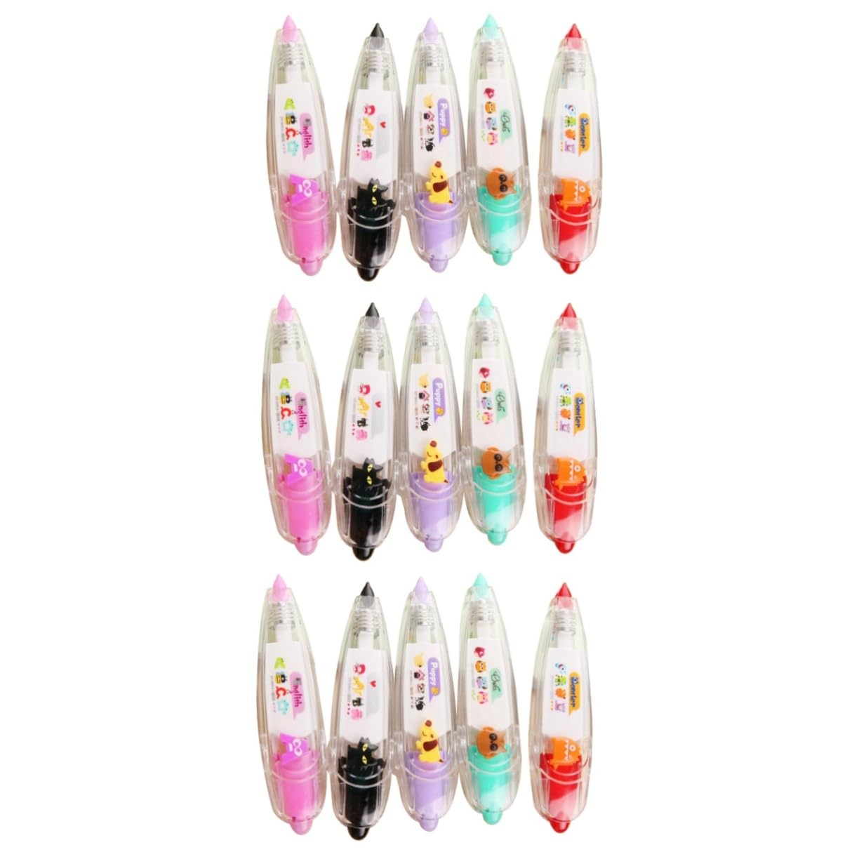 Lurrose 3 Set Di Nastri Decorativi Stili Unici Per Lettere Scuola Ufficio Scrapbooking 5 Pezzi * 3