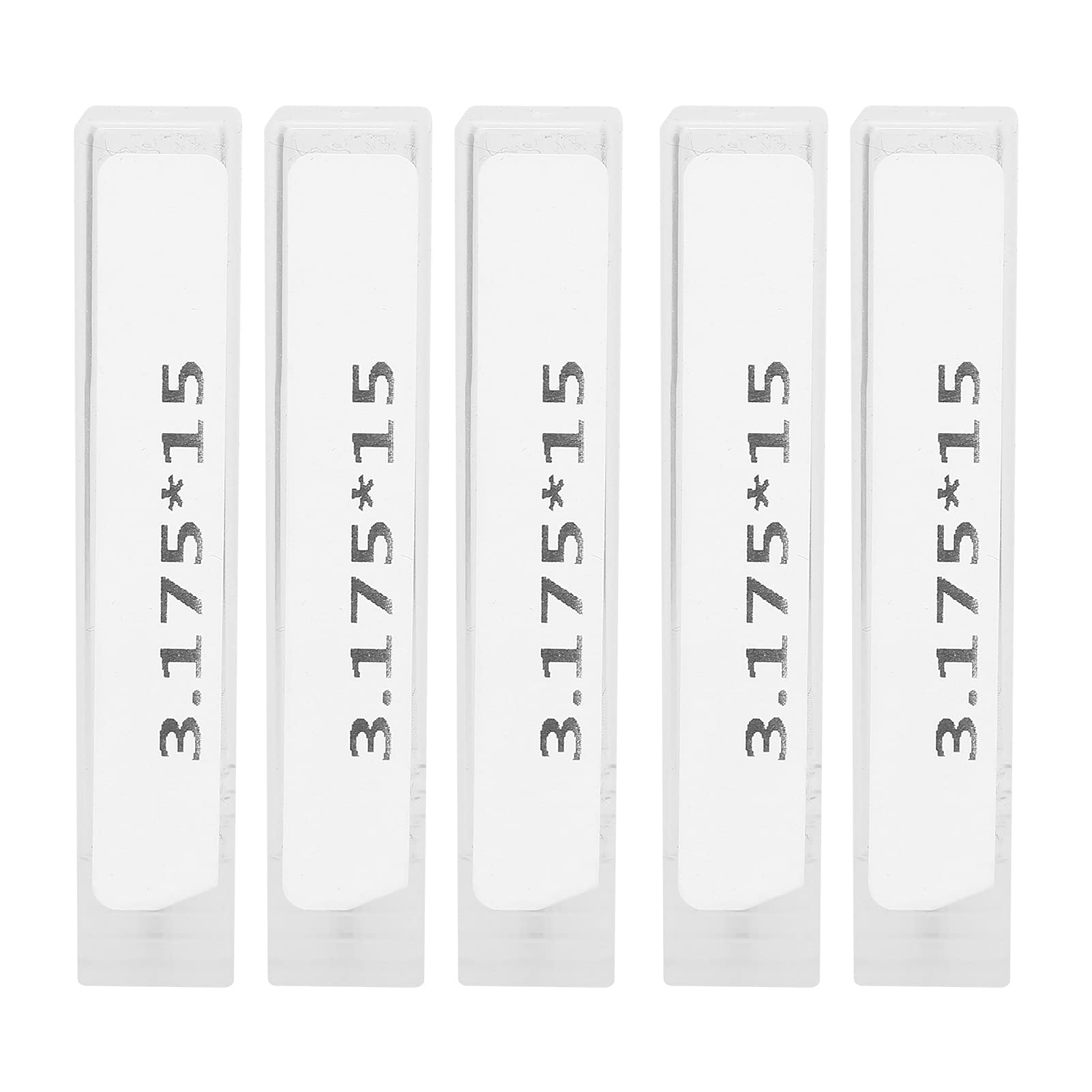 Respicefinem 5pcs Tungsten Steel Wood Carving Router Bit Spiral Milling Cutter Parts with 3 175 X 15mm Size Wear and Sturdy for Professional Wood Carving