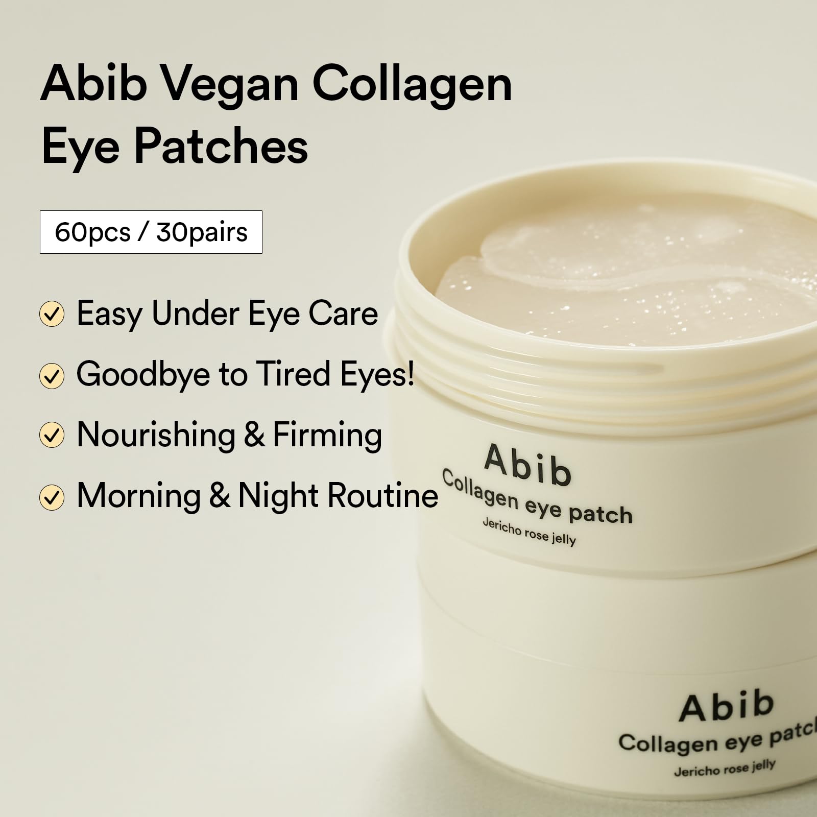 Abib Eye-Deal Collagen Eye Care Kit | Collagen Eye Patch, Eye Cream | Puffy Eyes and Dark Circles, Anti-Wrinkle | Valentines Day Gifts for Women (Under Eye Care Duo)