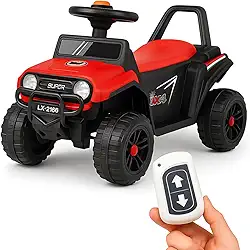 Jipe Elétrico Infantil Com Controle Remoto 6V Kidino Carro Elétrico Infantil Off-Road Menino e Menina 1 à 4 Anos, Seguro e Potente