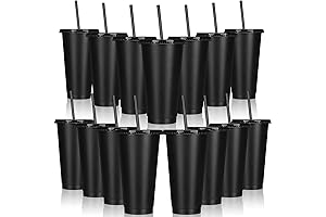 Tumblers with Straws and Lids - 24 oz Blank Cups for Occasions