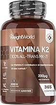 Vitamin K2 MK7 200µg, Vegan, 100% All-Trans MK-7, 1 Tablet Per Day, (1 Year Supply), 365 Tablets 5mm, K2 Vitamin, Menaquinone, Supplement Without Magnesium Stearate and Gluten