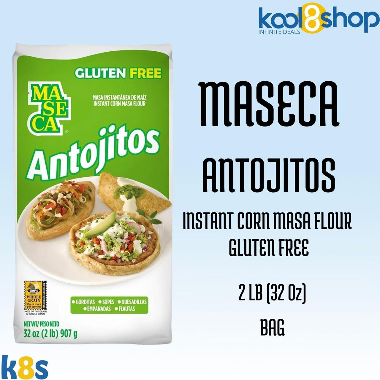 Amazon.com : Maseca Antojitos Instant Corn Masa Flour Gluten Free