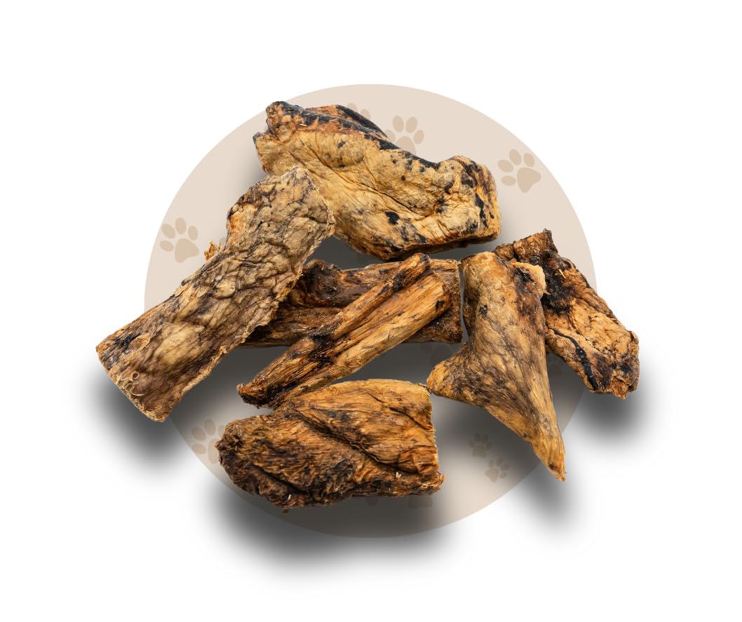 Warnick´s Tierfutterservice - Hundesnack - 5x1kg Rinderlunge - fettarm - 100% Rind - schonend getrocknet - leicht verdaulich - ohne Zusatzstoffe - ideal bei Übergewicht - 5kg Vorrat