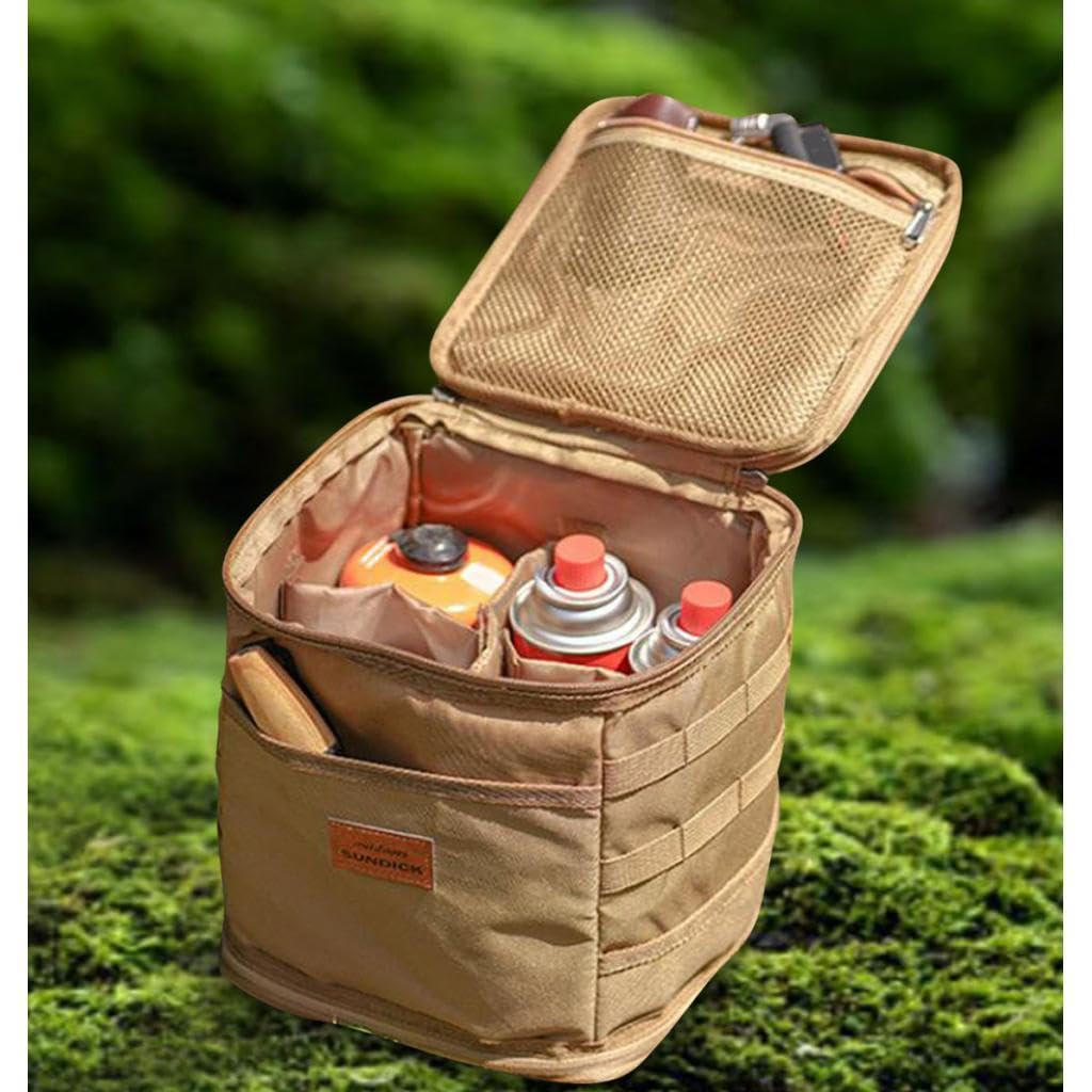 F Fityle Picnic Mochila Organizadora de Utensilios Bolsa para de Gas Funda Porta Cubiertos Material Oxford Impermeable Adecuada para Actividades