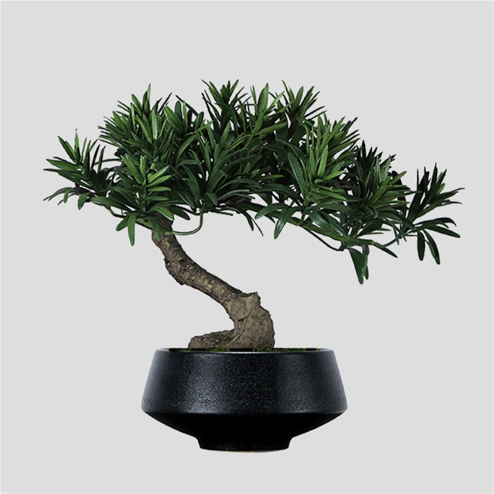 Fałszywe drzewo Sztuczne drzewko Bonsai rośliny w doniczkach ceramicznych ozdobne sztuczne Wystrój wnętrz