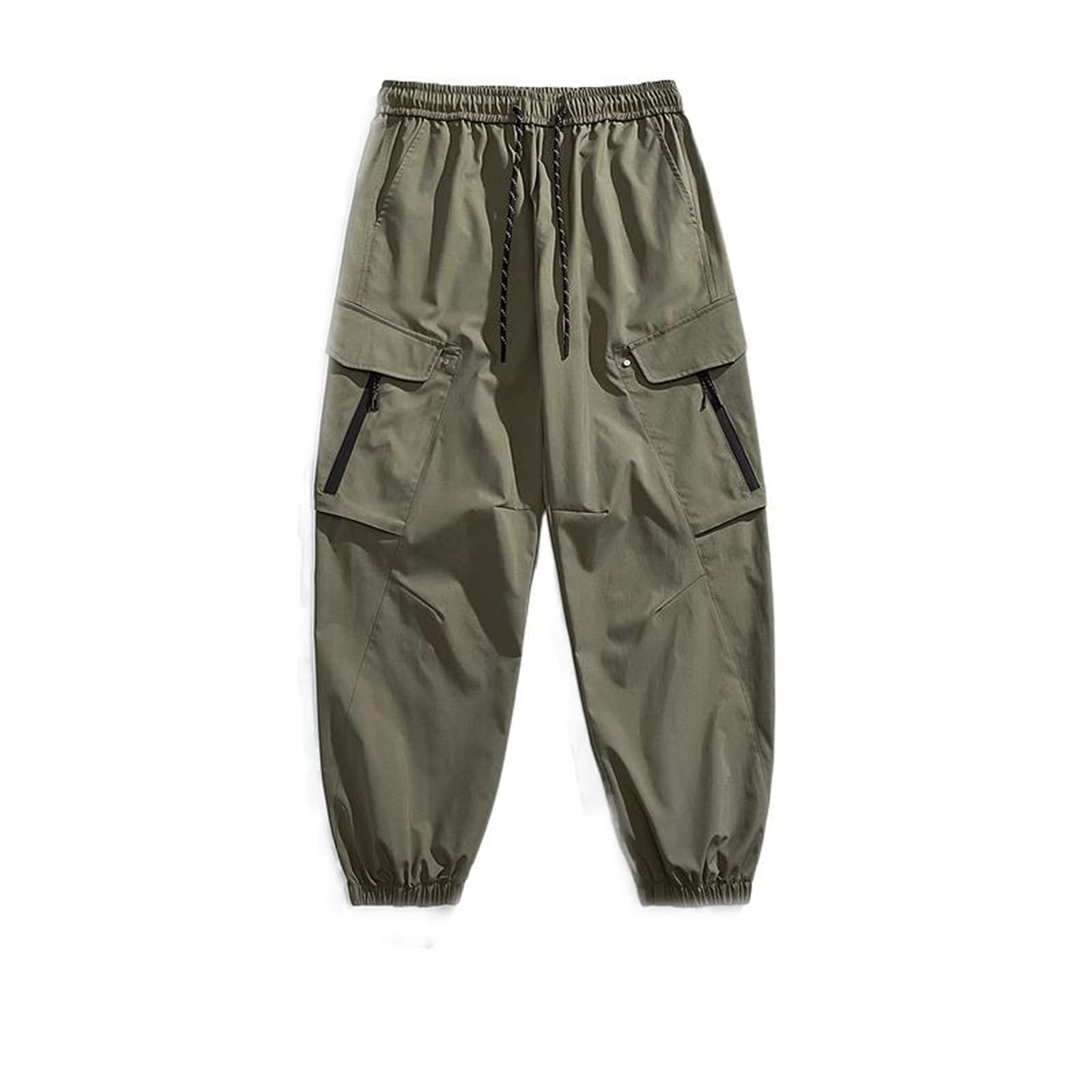 Pantaloni da Lavoro da Uomo Estate Primavera Pantaloni con Tasca Grande