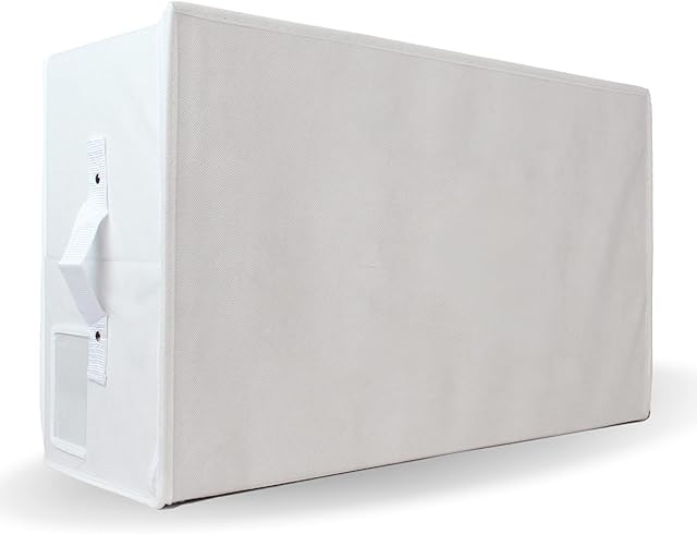 Hoesh UK  White Medium Wedding Dress Storage Box, Under Bed with Lid & Acid Free Tissue - bridal gown storage, wedding dress box, clothes storage, under bed storage