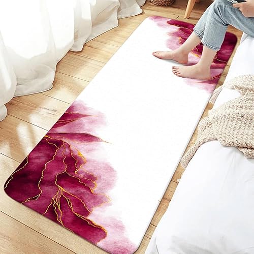 Miniatura 96 de Tapete de baño de mármol verde y dorado para baño, esmeralda oscuro, salvia, cazador, verde oliva, antideslizante, moderno, dorado, accesorios