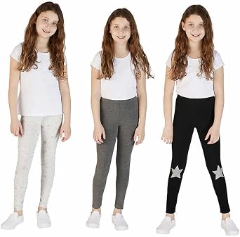 VIGOSS Youth Girls 3 Pack Comfy Legging