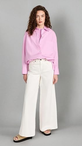 Vista 7 de Vince Camisa de manga larga de gran tamaño para mujer