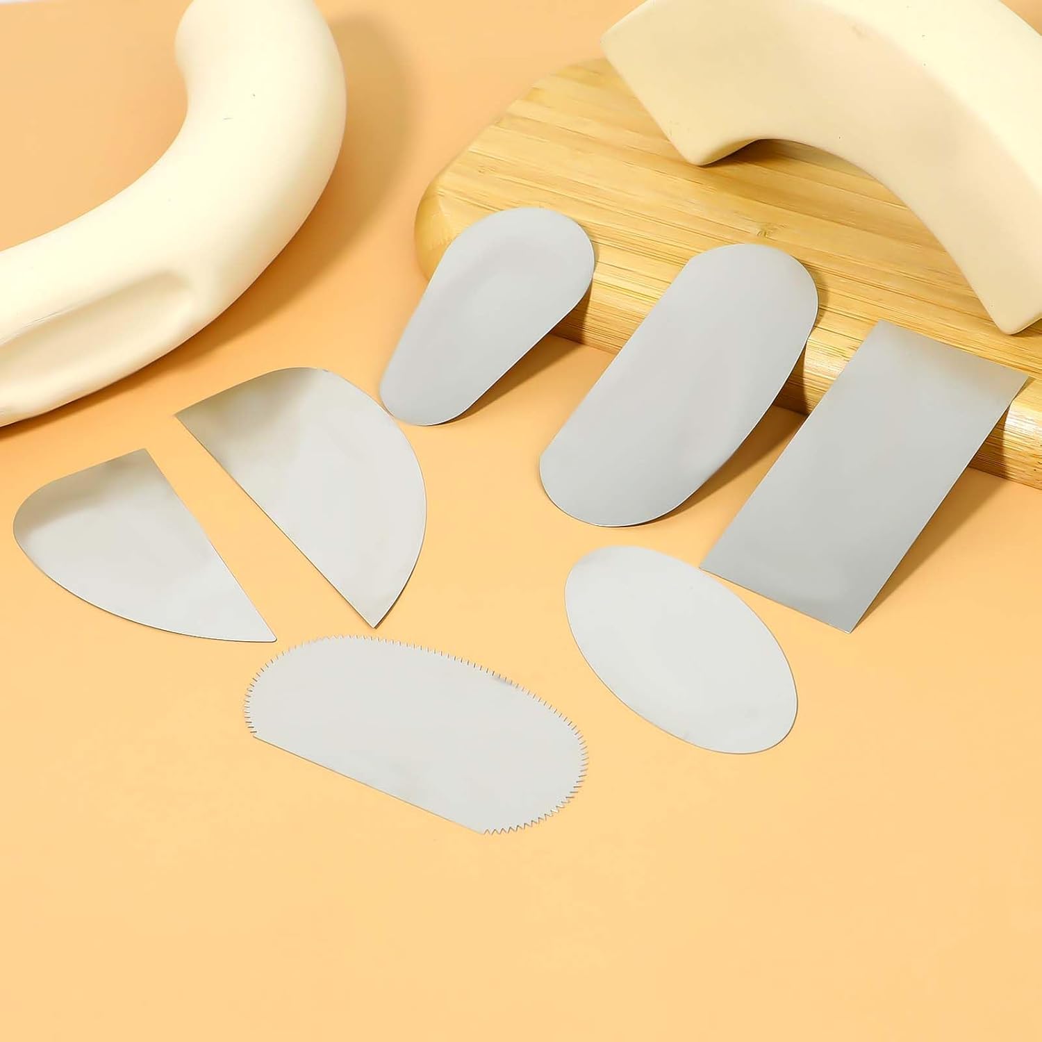 BCP Set Of 3pcs Wood Handle Stainless Steel Printing Batik - View #9