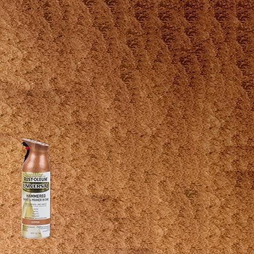 Image of Rust-Oleum 247567-6PK Universal All Surface Hammered Spray Paint, 12 oz, Copper, 6 Pack