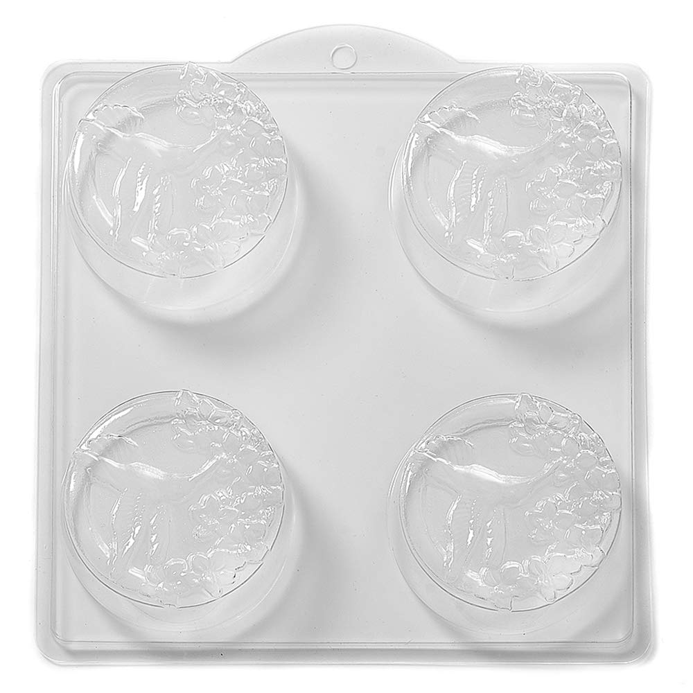 World Of Moulds | 4 Cavity Hummingbird Soap/Bath Bomb Mould Mold L39