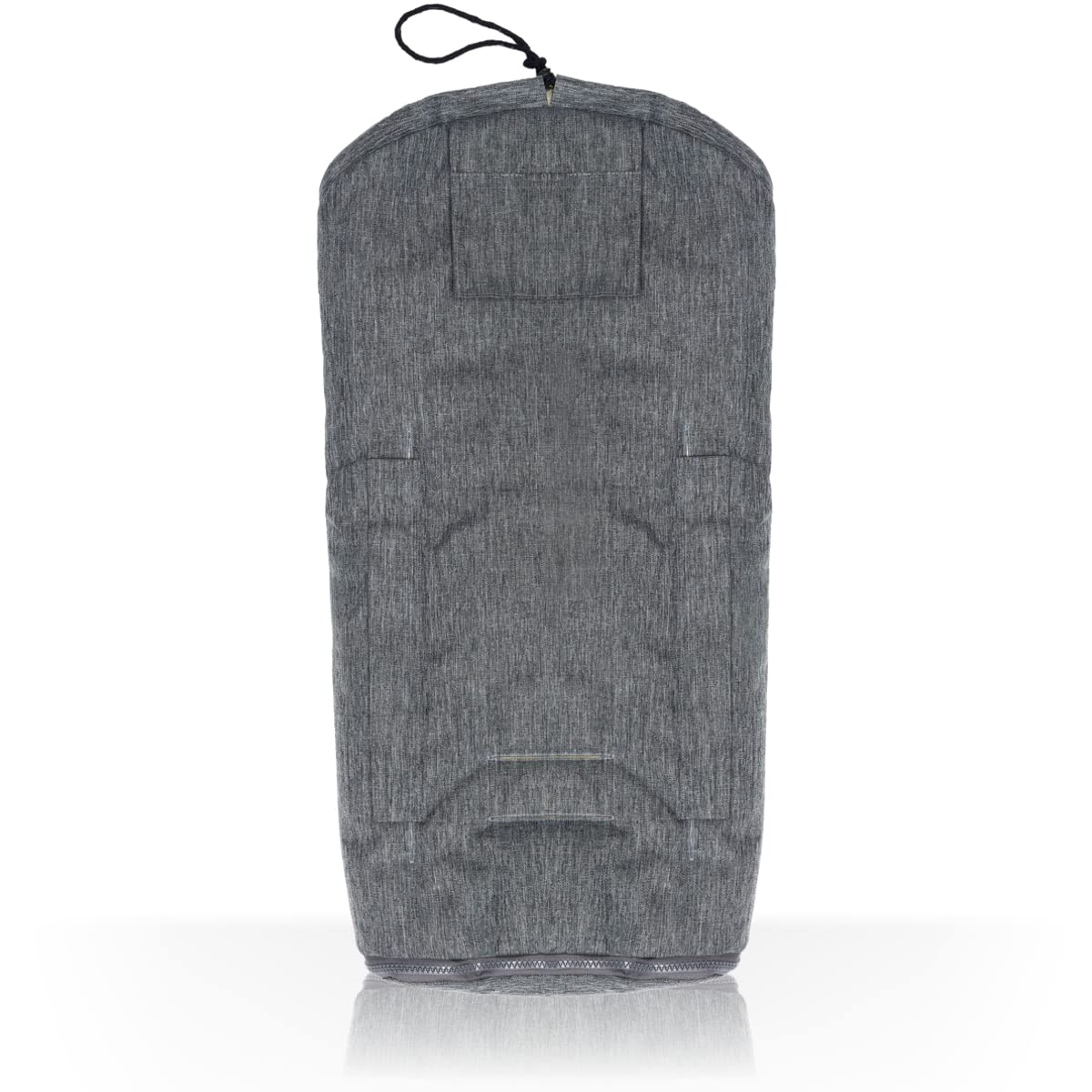 Merino Lammfell Fußsack Winterfußsack für Kinderwagen Baby universal für Babyschale Autositz Gr. 0 (Hellgrau Melange)