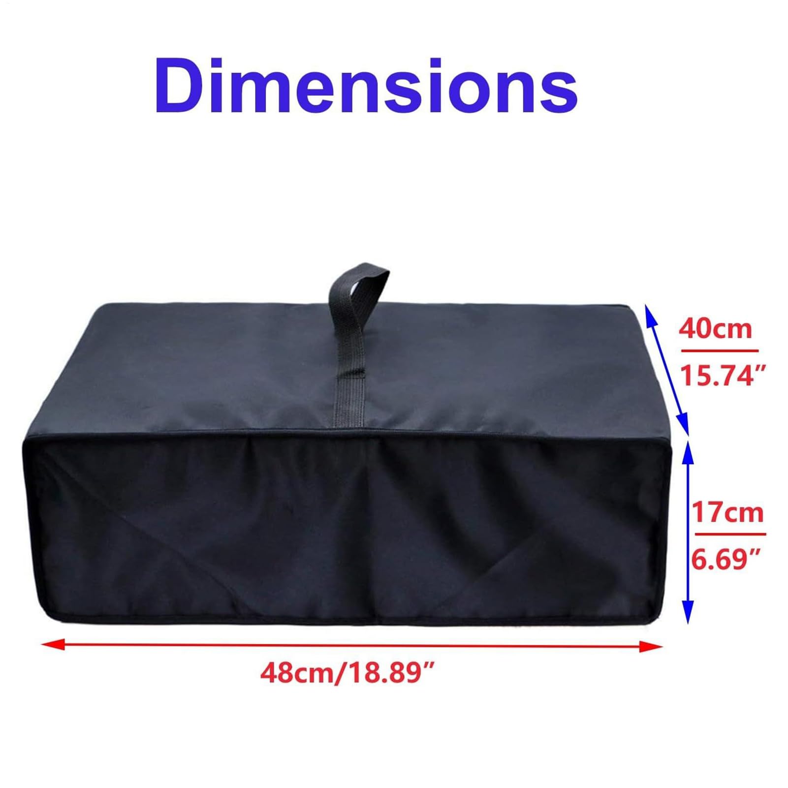 Cubierta de polvo de plato giratorio, cubierta de polvo de tocadiscos impermeable, protector de equipos musicales de oxford de tela amplio, protector de tocadiscos, tapa de tocadisc-os para hombres