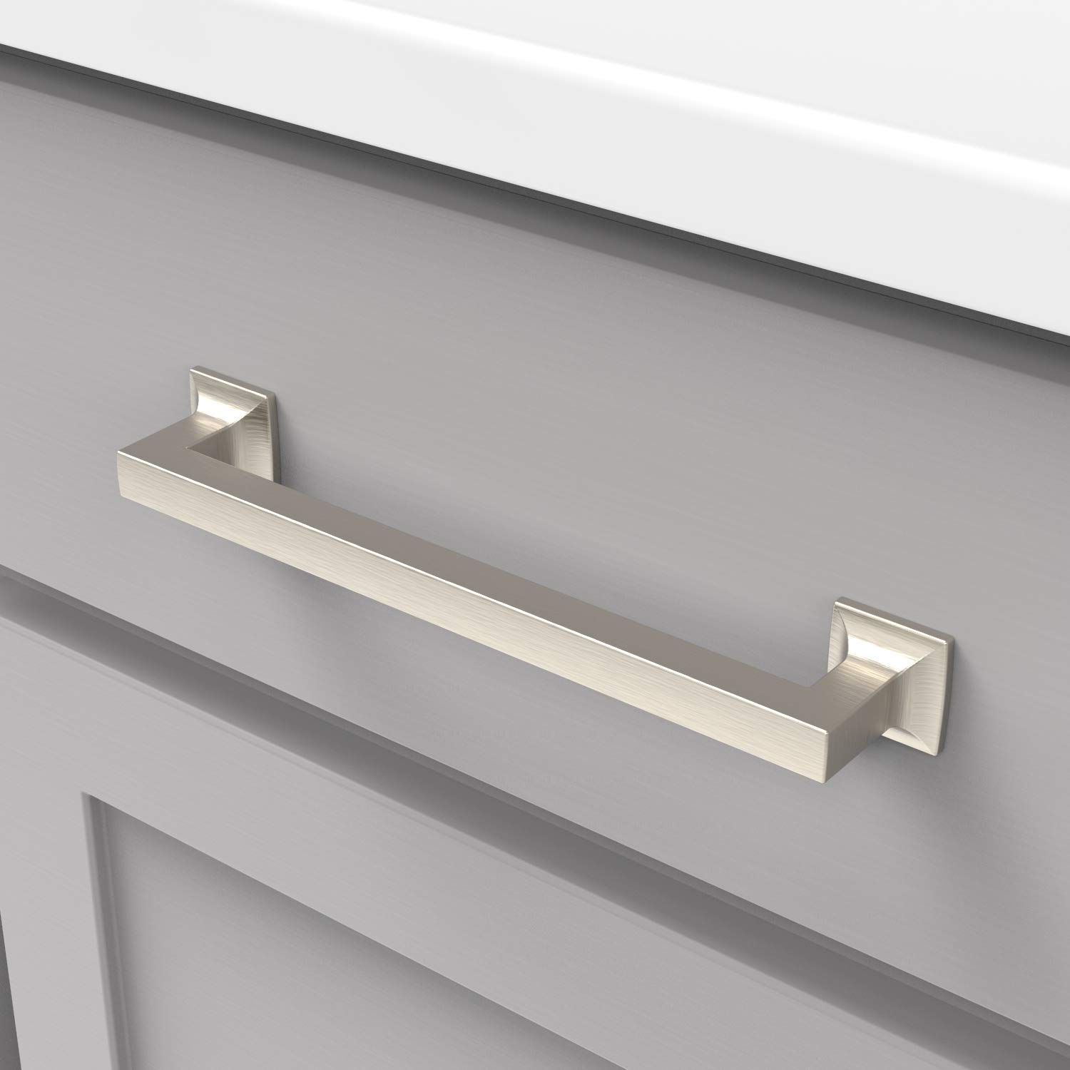 Hickory Hardware Crest Collection Tirette de 128 mm de centre à centre Finition noire mate