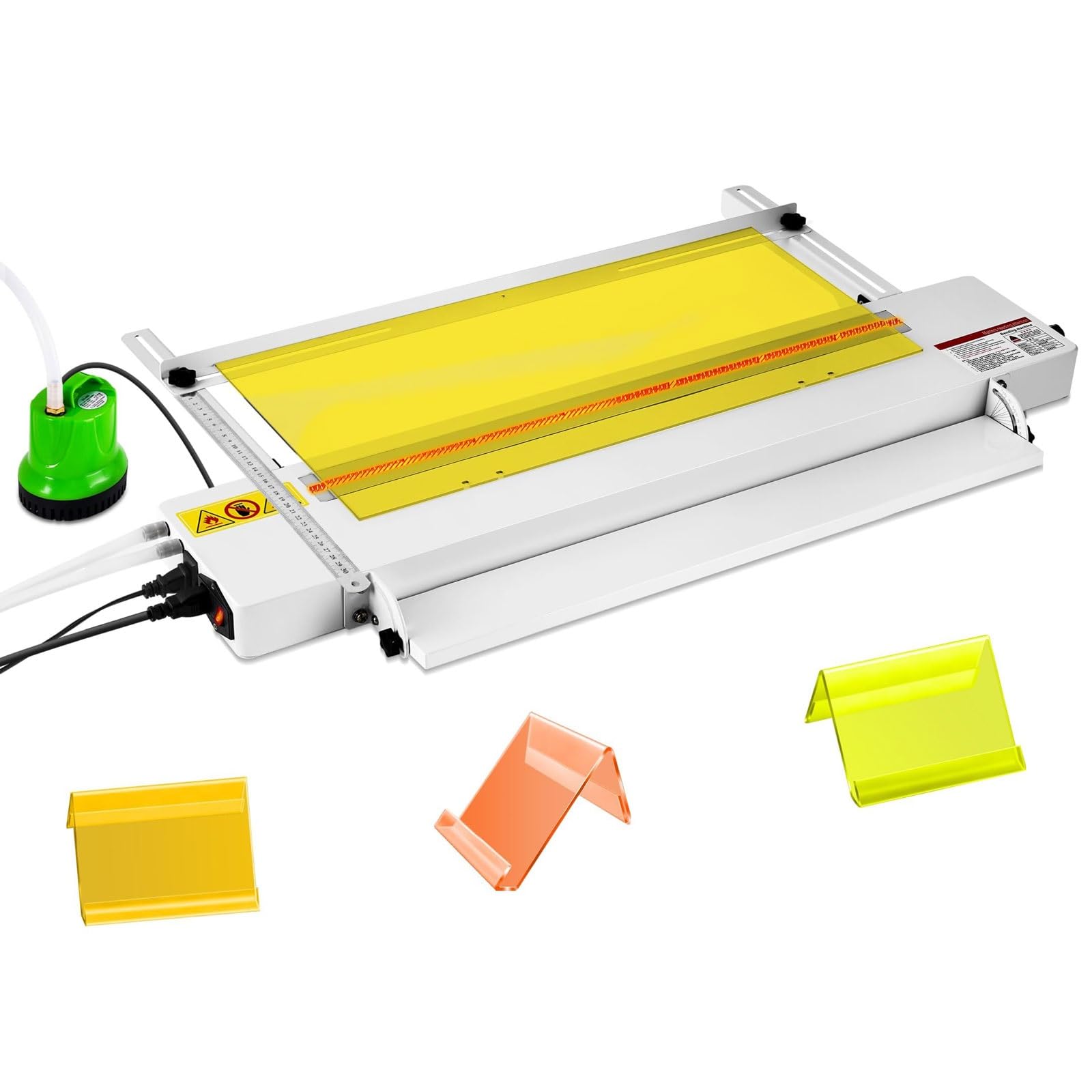 Dobladora de plástico con calentamiento ajustable de 0-85℃ para doblar hojas de 1 a 6mm