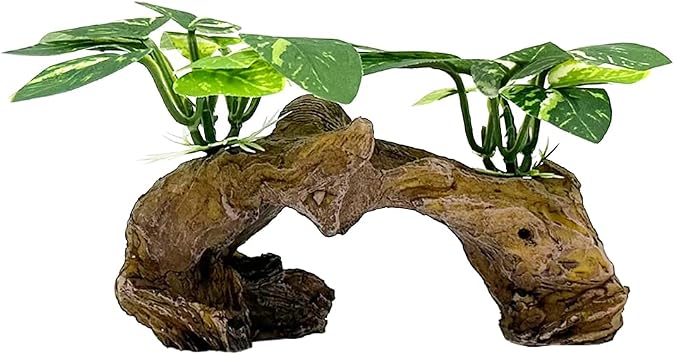 Fish Tank Decorations Aquarium Decor Ornaments Betta Silk Leaf pad Hammock Artifical Driftwood Cave Goldfish Bowl Accessories Type-D