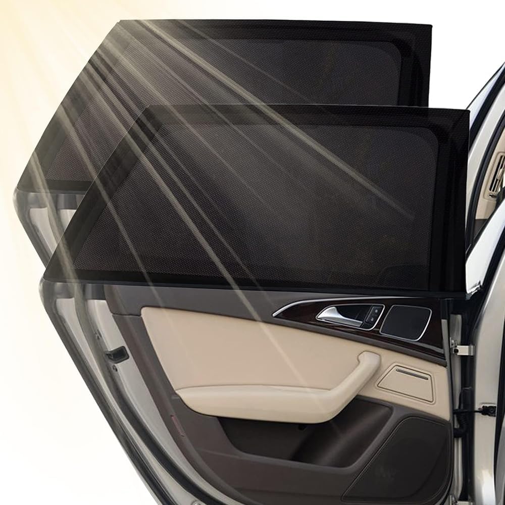 WZKSZMEFG Car Side Window Sun Shade,for Mercedes Benz GL GlE GLA GLC GLK Side Windscreen Board Car Window Shades Anti-Sun Glare, Reduce UV Rays,Privacy Protection Self-Adhesive
