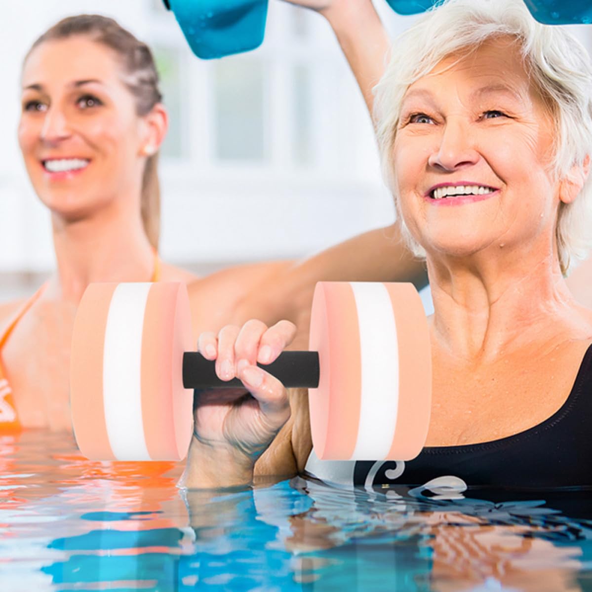 Eva Wasserhanteln Leichte Kurzhanteln 4 Stück für Wassergymnastik für Pool Fitnessgeräte Rehabilitation und Ganzkörpertraining für Erwachsene im Urlaub