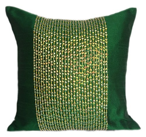 emerald green pillow