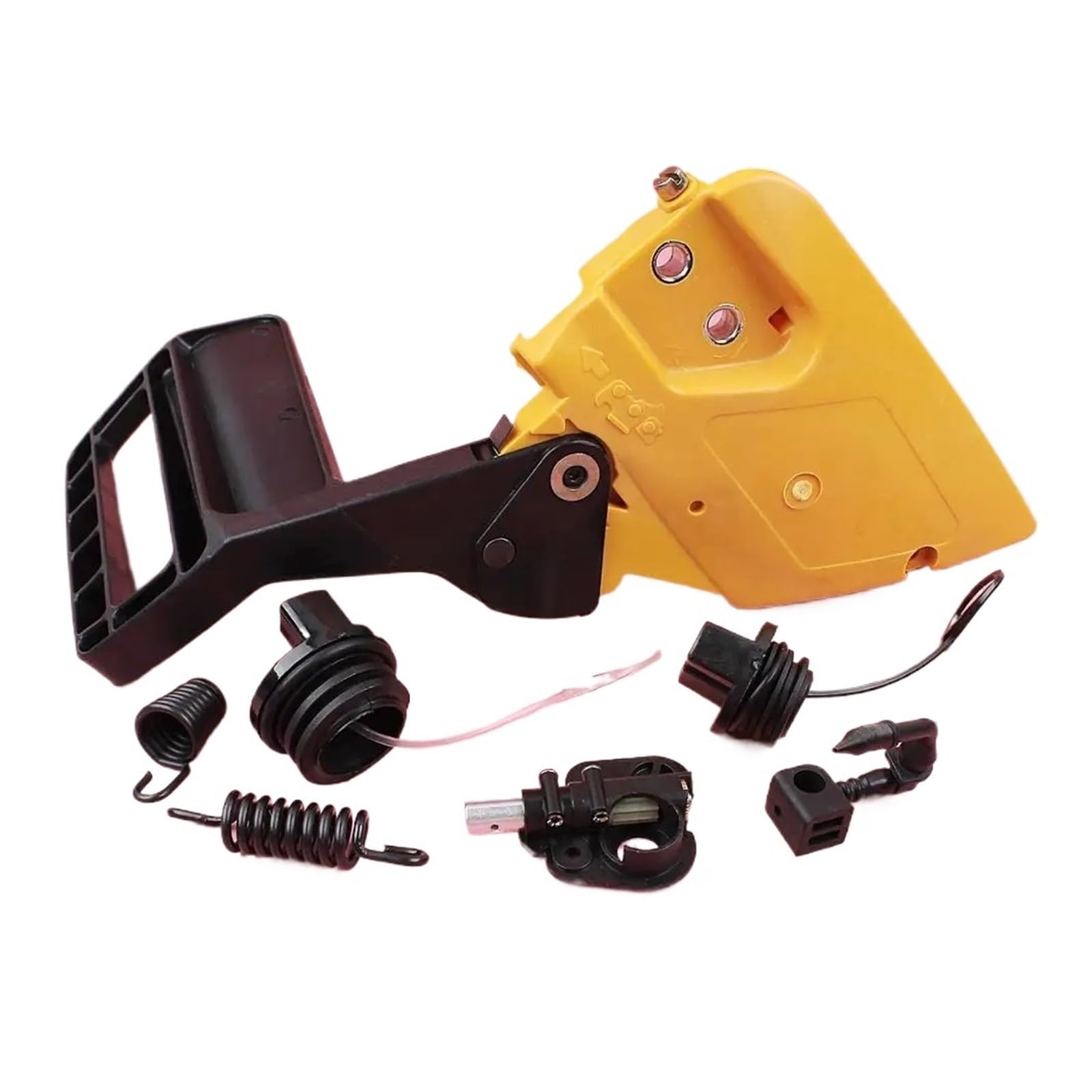 Kit de Bomba de Aceite y Tapa de protección de Freno for Motosierra Partner 350 351, con Tapa de Combustible y Resorte Amortiguador, repuestos for Motosierra