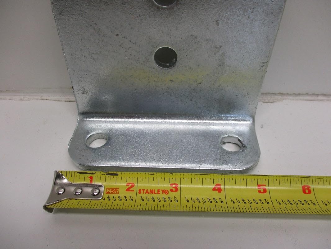 Vertical Pontoon Boat Trailer Bunk Bolster L Brackets, 5" by 6" Galvanized, 8 Pack, for Trailer Boat