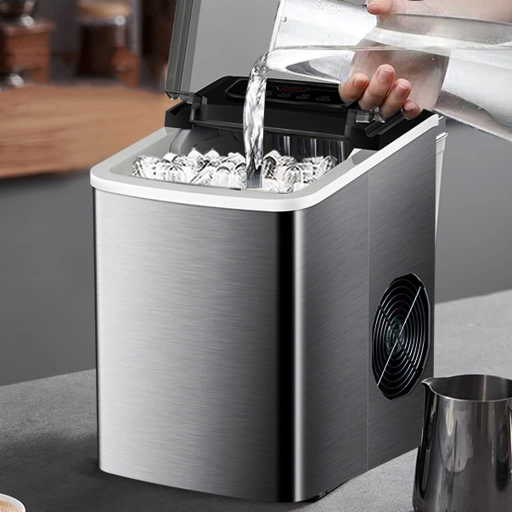 1 5 kg Touch Screen in Acciaio Inossidabile Produttore di Ghiaccio Piccolo Display di Temperatura di Pulizia della cronometraggio Domestico Piccolo