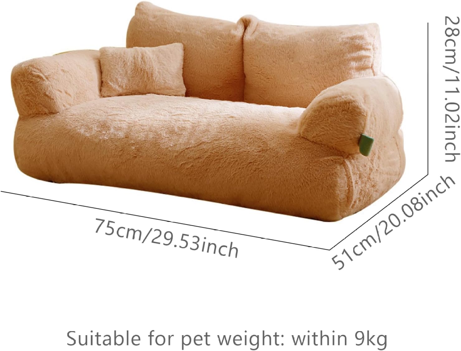 review Cat Sofa Winter Soft Cat Couch Stuffed Non-Slip Scratchproof Cat Sofa Bed Detachable Washable Absorbent Easy Drying Dampproof Pet Sofa, XL Cat Supplies