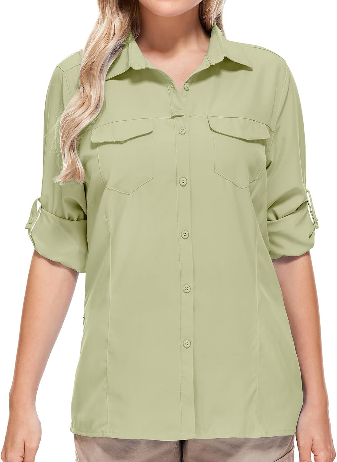 Women’s Sun Protection Fishing Shirts Long Sleeve Travel Work Shirts for Men UPF50+ Safari Shirts with Zipper Pockets Women’s Sun Protection Fishing Shirts Long Sleeve Travel Work Shirts for Men UPF50+ Safari Shirts with Zipper Pockets